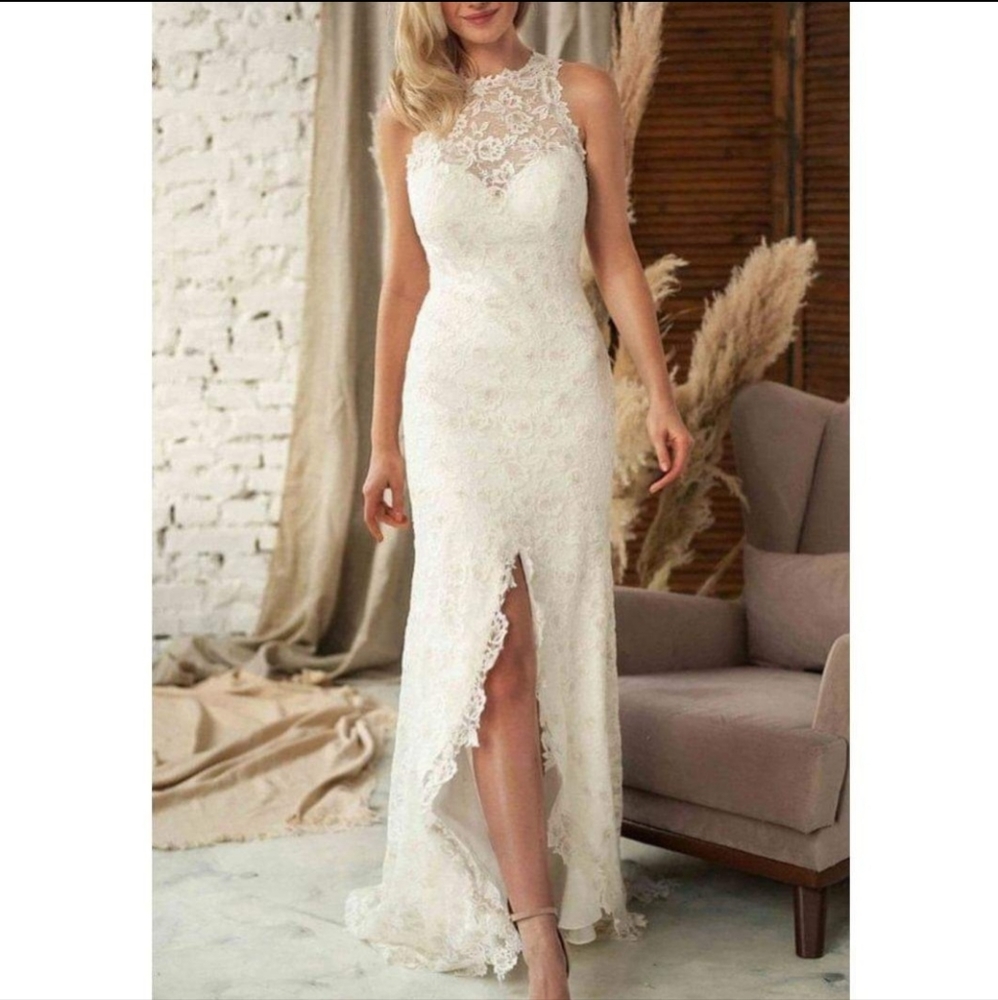 Spring Summer White Wedding Dress